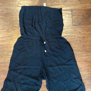 Strapless summer romper